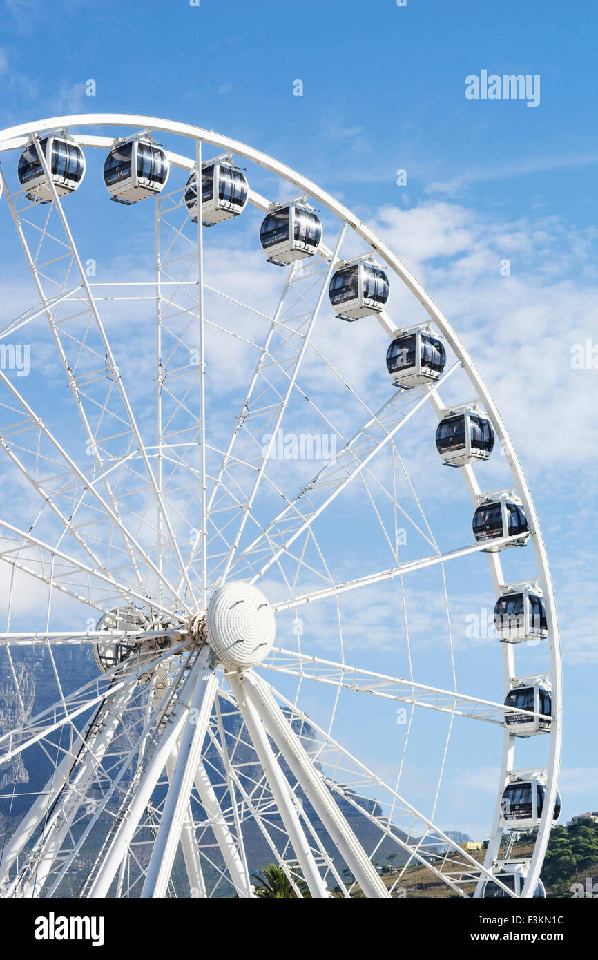 Ruota panoramica Ferris, V&A Waterfront, Città del Capo, Sud Africa Foto Stock