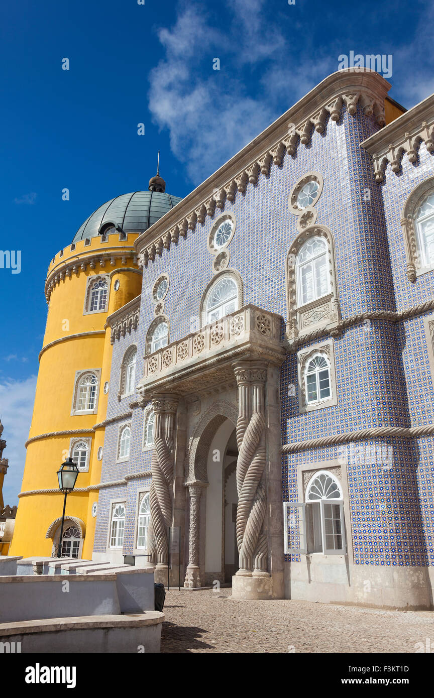 Pena il palazzo nazionale, Sintra, Portogallo Foto Stock