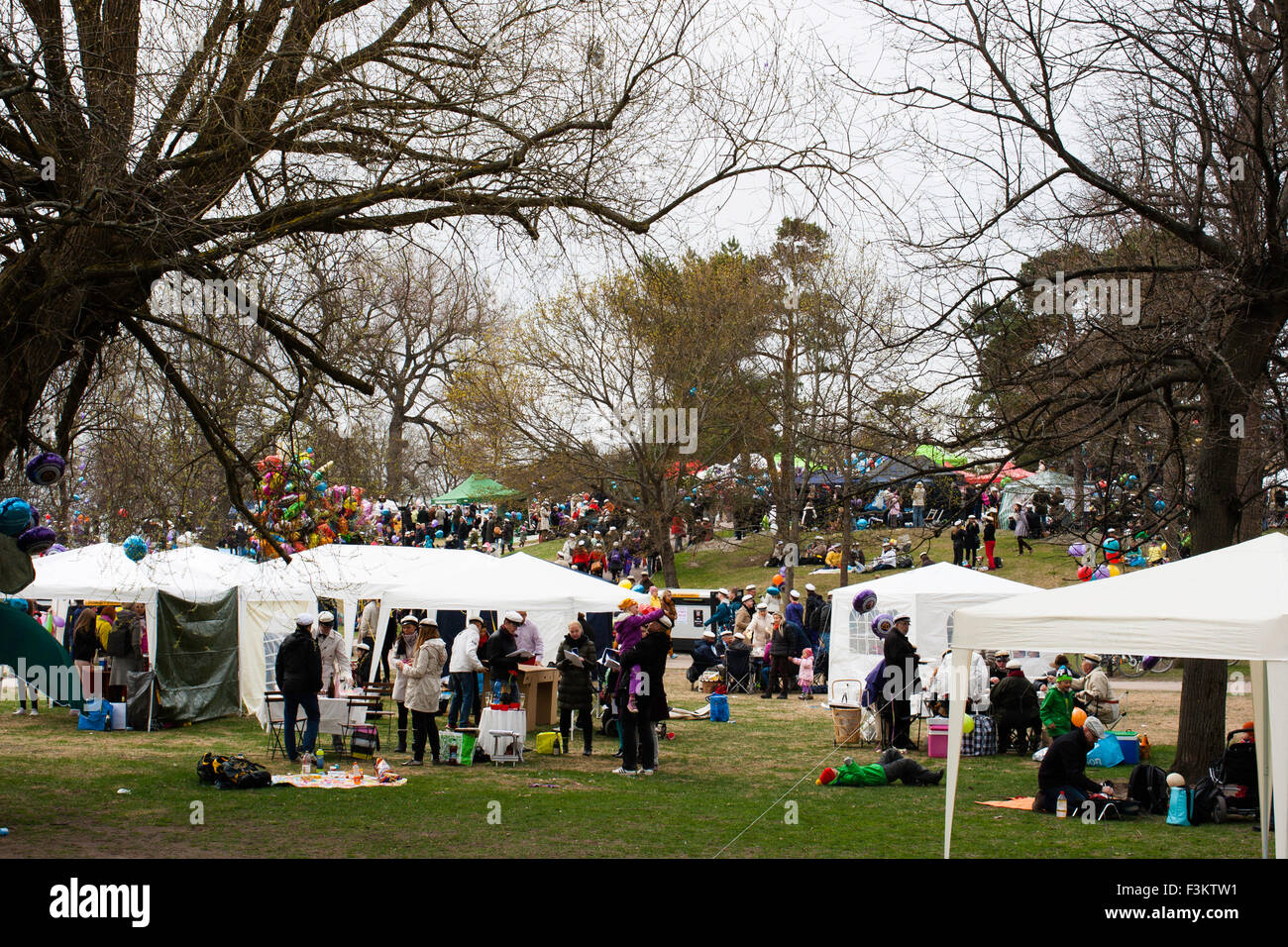 Primo di maggio celebrazione in Finlandia. Foto Stock