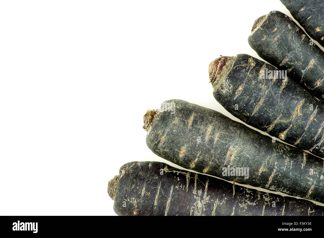 Sana carota viola organici texture di sfondo Foto Stock