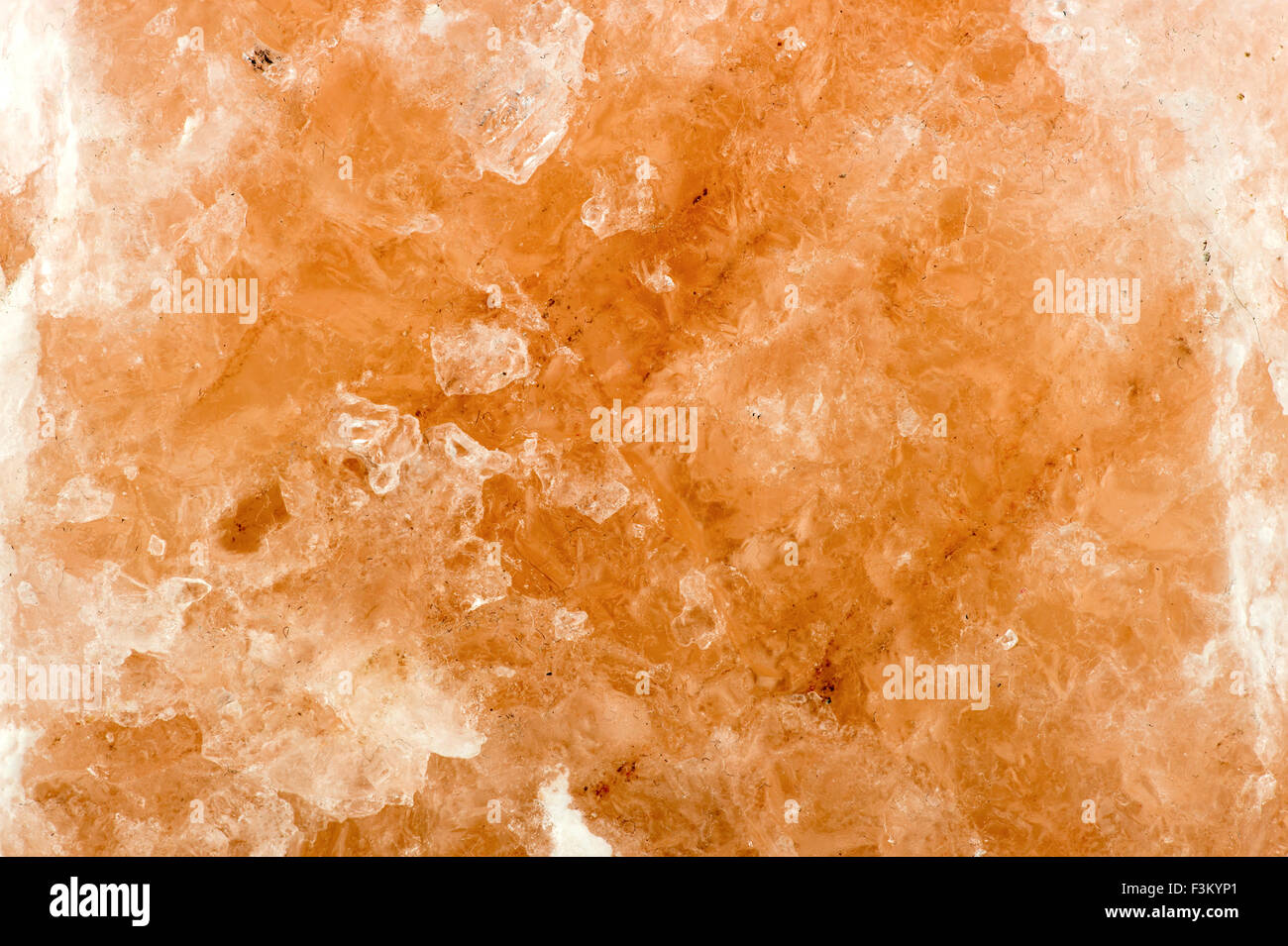 Macro closeup di Sale Himalayano texture di sfondo Foto Stock
