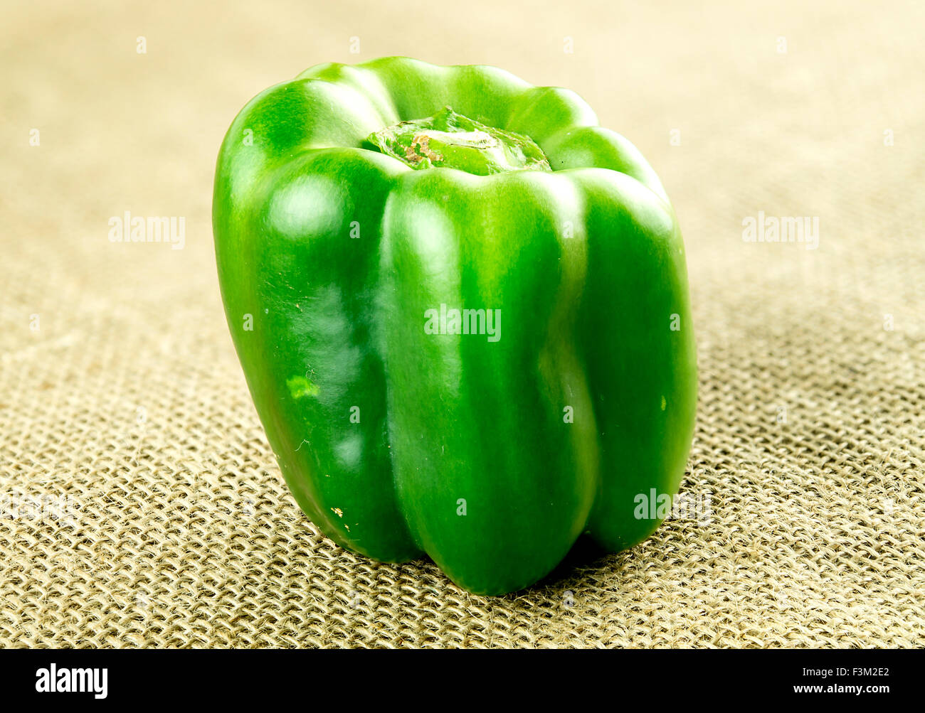 Hessian pepe verde, organico Foto Stock