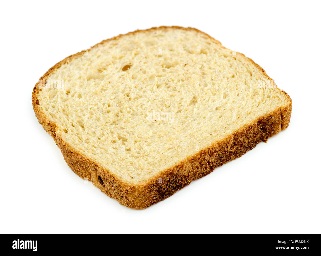 Fetta di grano intero breat isolato su bianco Foto Stock Fetta di grano intero breat isolato su bianco Foto Stock