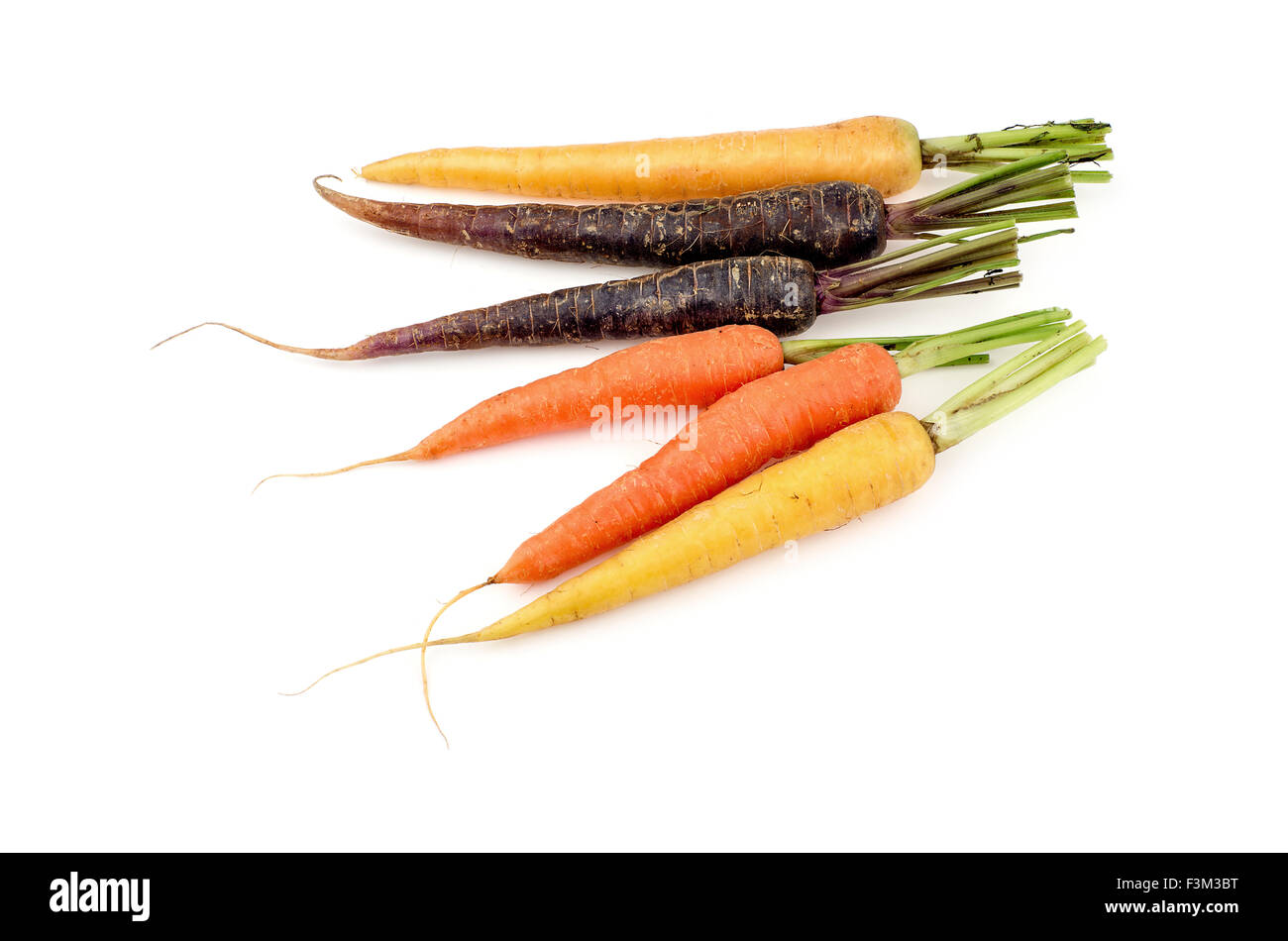 Gruppo multicolore di carote Foto Stock