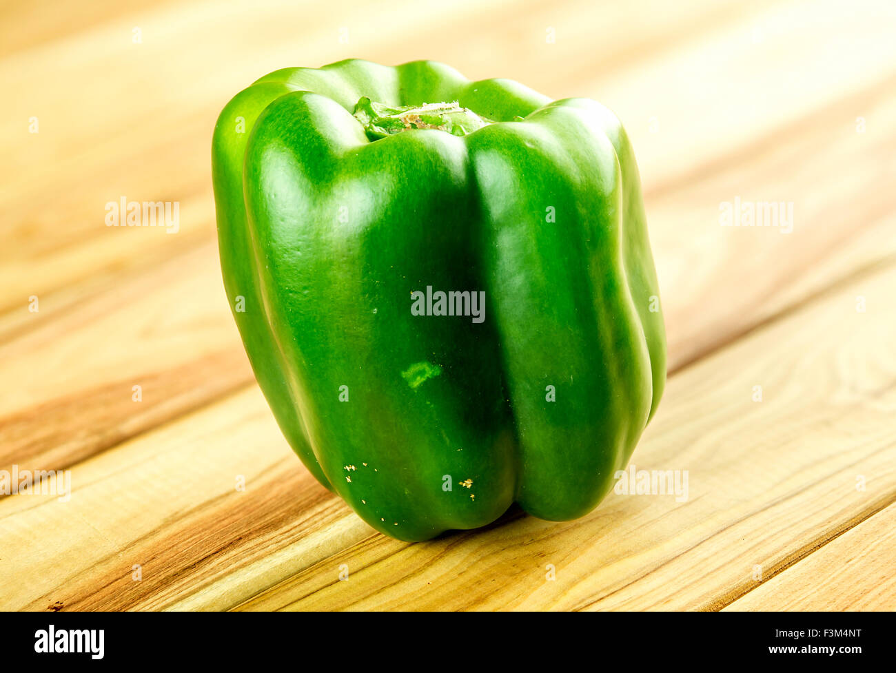 Macro closeup di peperone verde Foto Stock