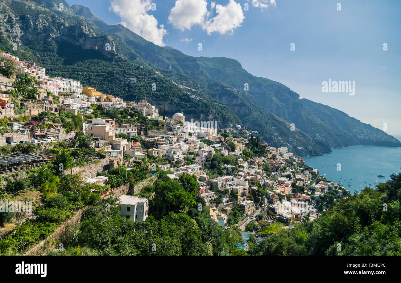 Costiera Amalfitana,Mountain,Village,Italia Foto Stock