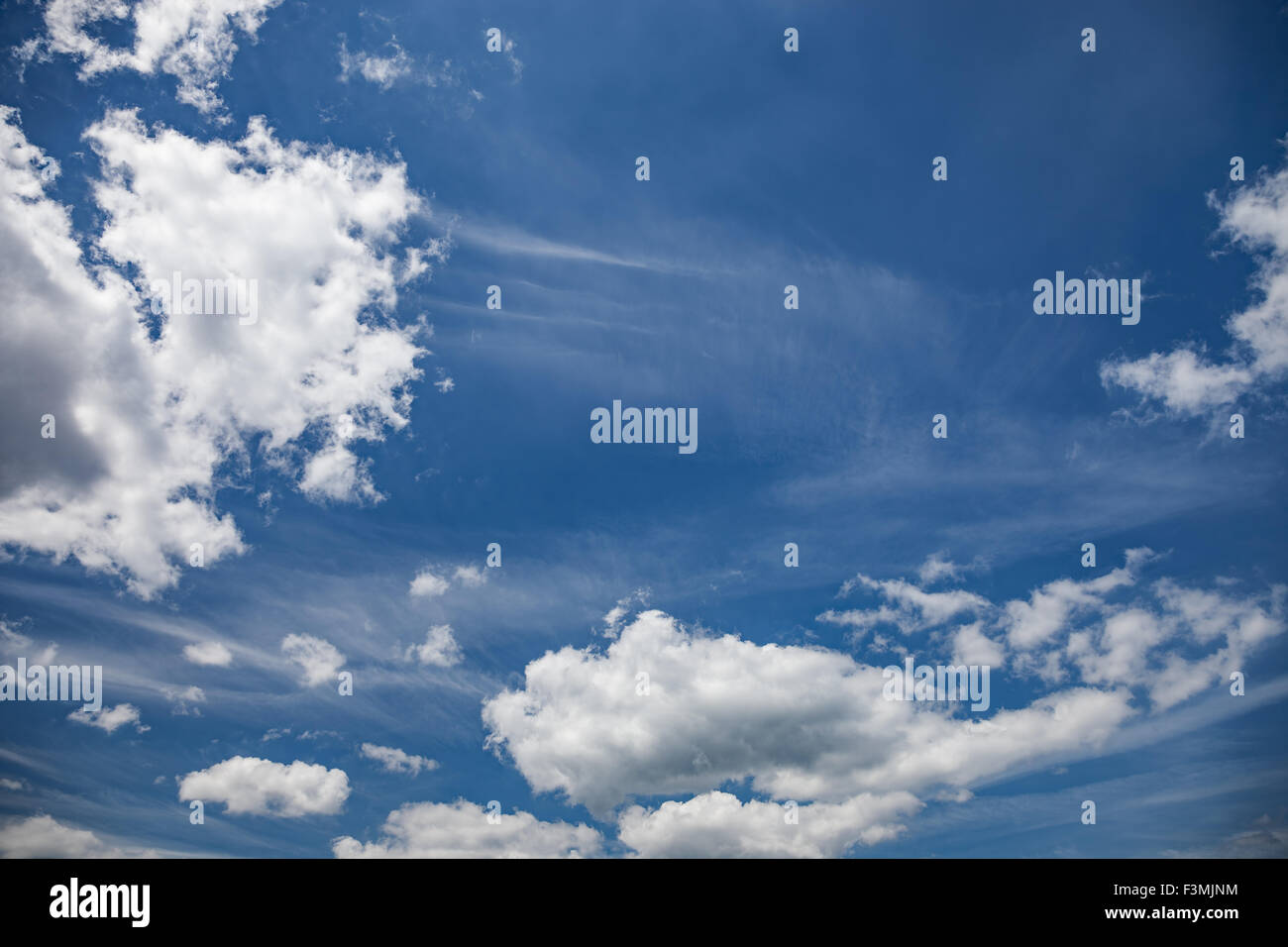Vista scenografica Blue sky di mattina Foto Stock