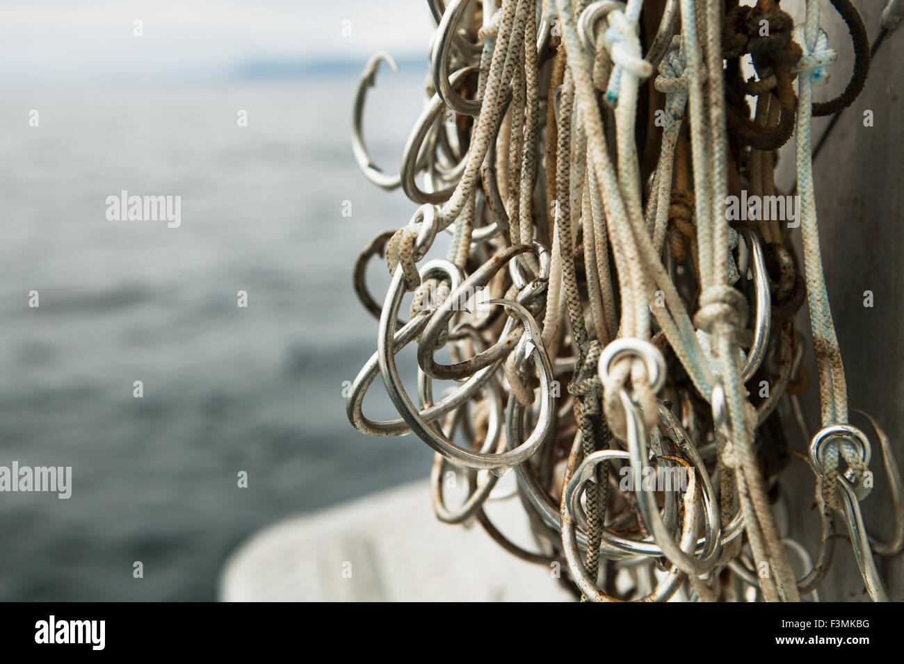 Alaska,Close Up,amo da pesca,Ikatan Bay Foto Stock