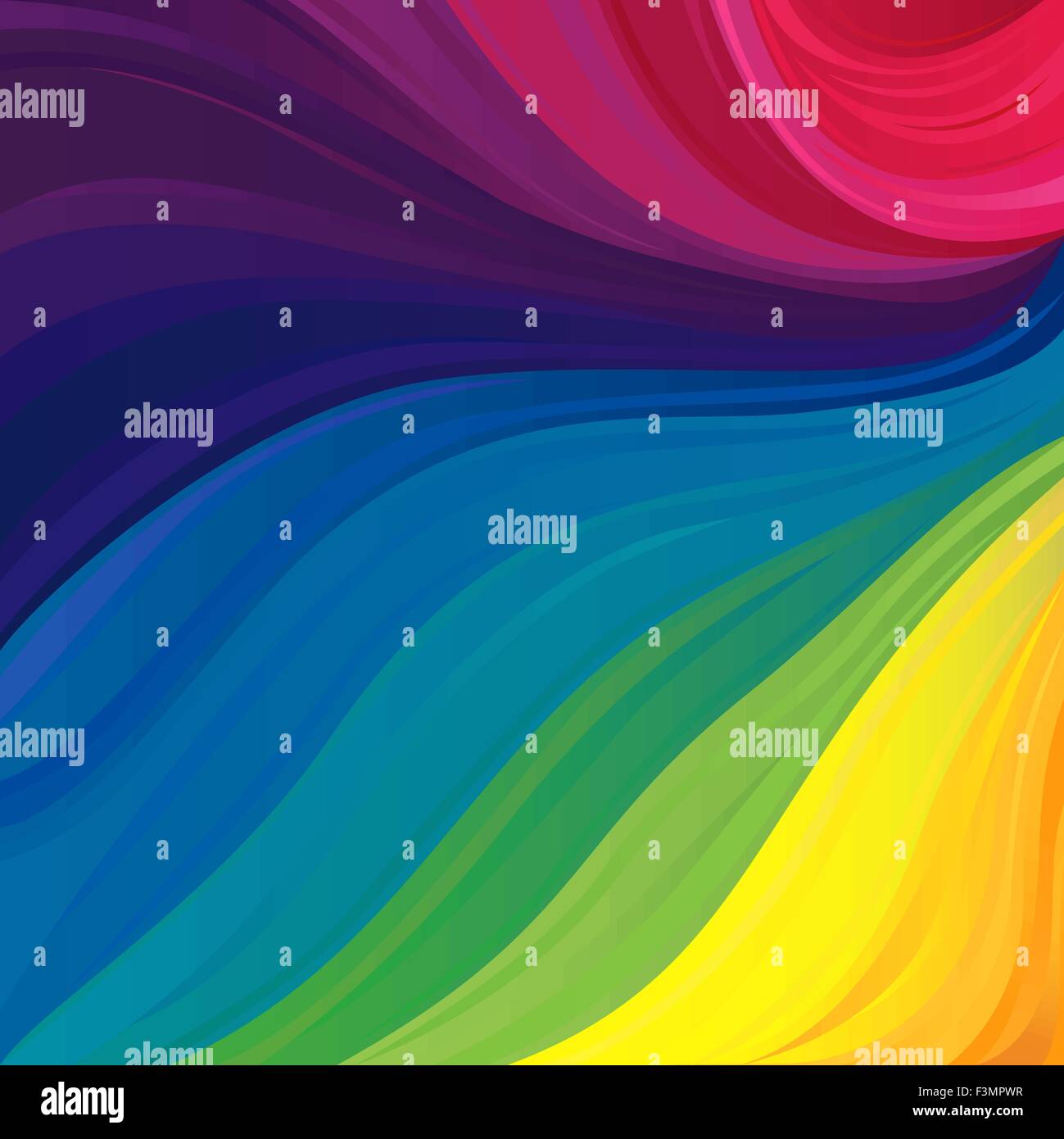 Astratto modello variegato con tutti i colori primari dello spettro visibile e le loro sfumature di colore, illustrazione vettoriale Illustrazione Vettoriale