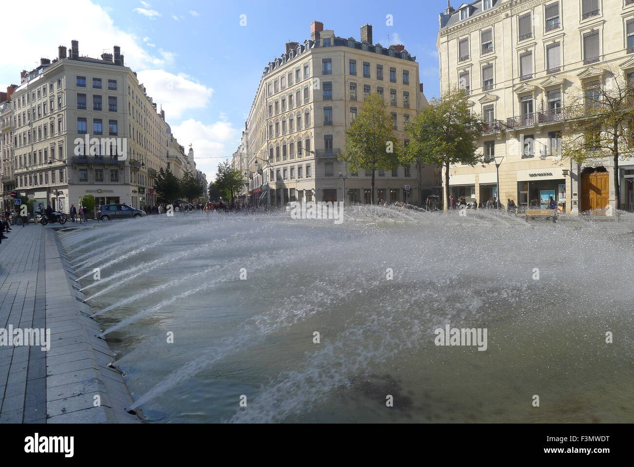 Vista dalla Rue Jacques Stella, Lione Francia Foto Stock