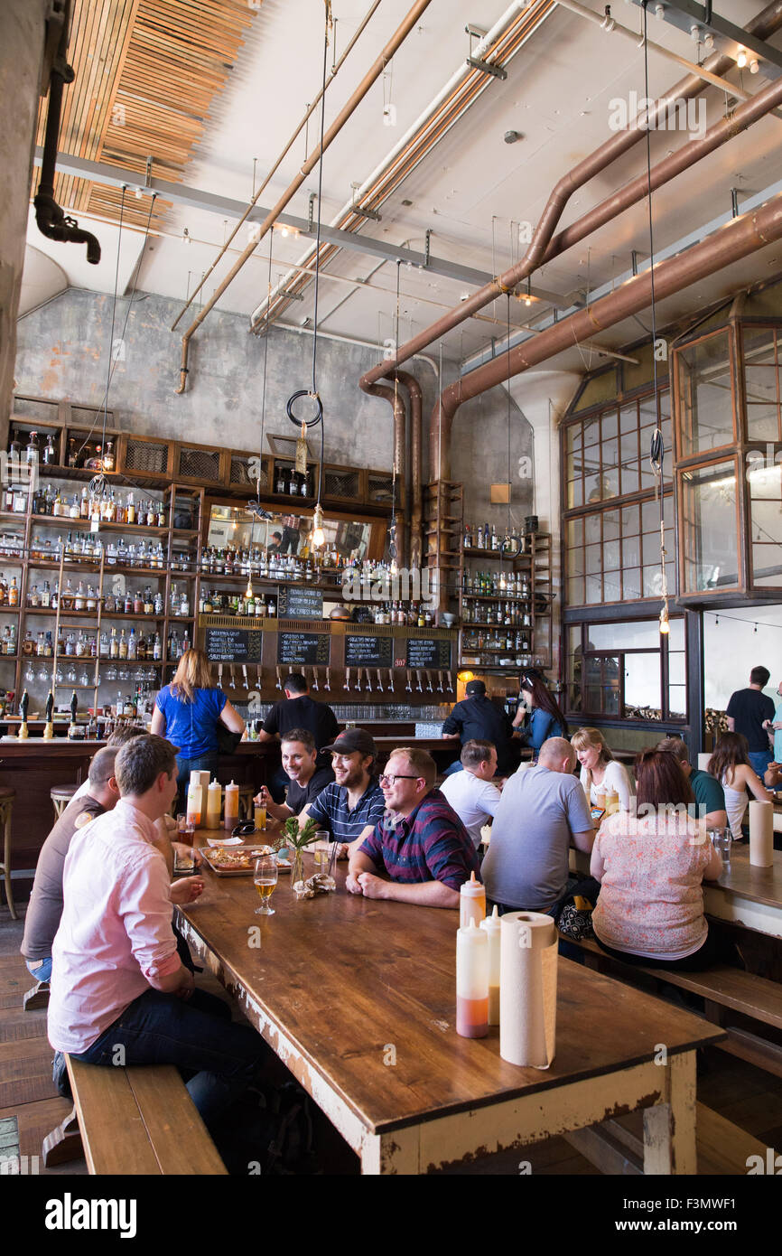 Una vista generale della Magnolia Brew House di San Francisco,CA. Foto Stock