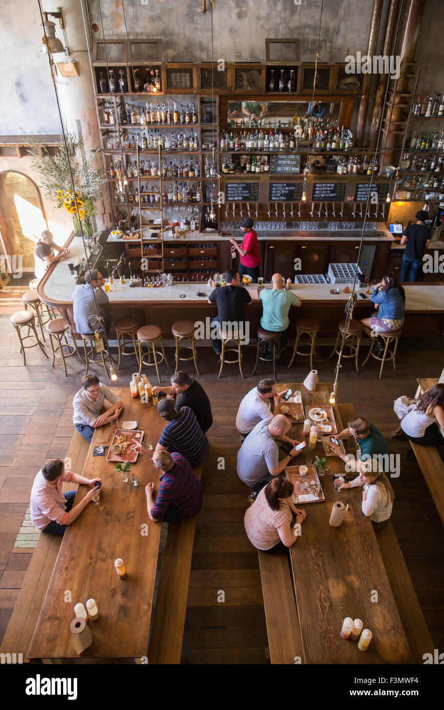 Una vista generale della Magnolia Brew House di San Francisco,CA. Foto Stock