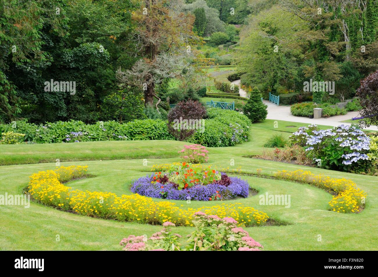 All'interno il Victorian walled garden di Kylemore Abbey Connemara County Galway Irlanda Foto Stock