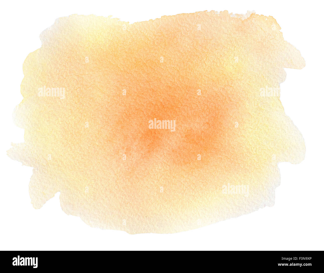 Abstract arancione sfondo ad acquerello per la progettazione Foto Stock