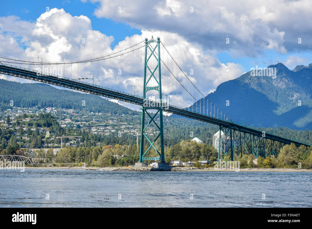 Ponte Lions Gate, Vancouver, Canada Foto Stock