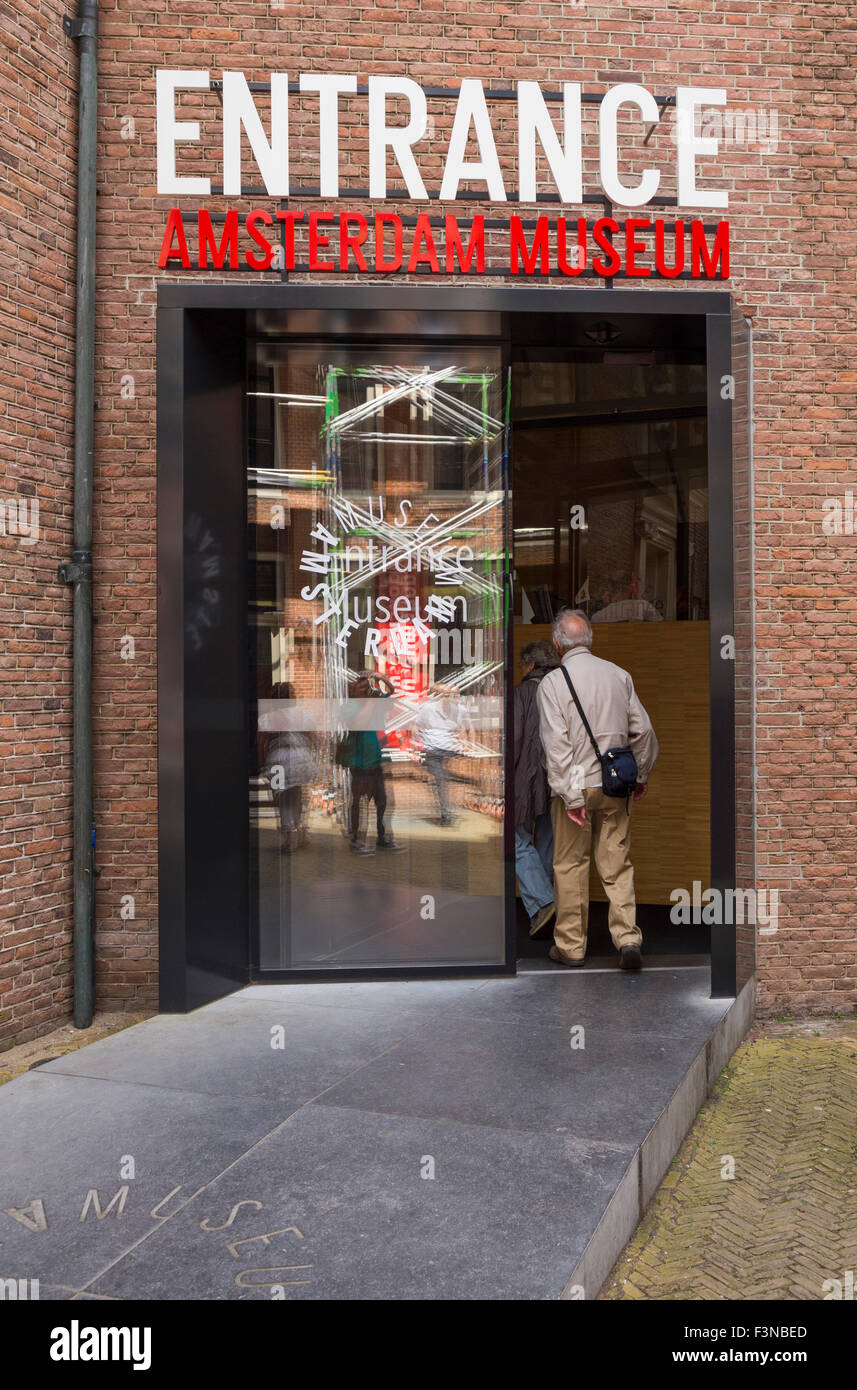 Ingresso al Museo di Amsterdam, Paesi Bassi Foto Stock