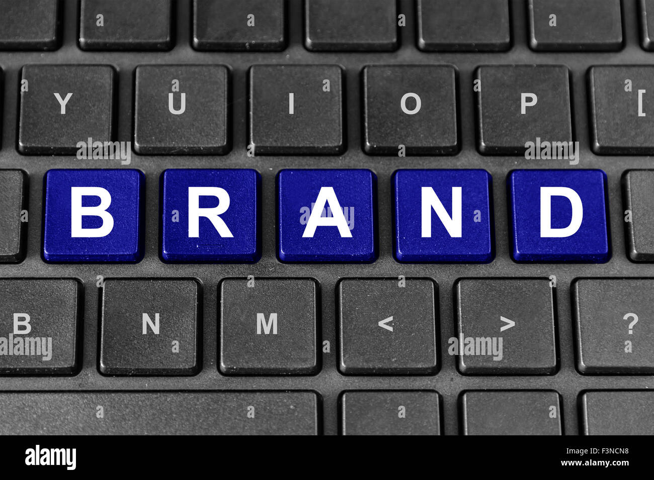 Brand marketing parola blu sulla tastiera Foto Stock