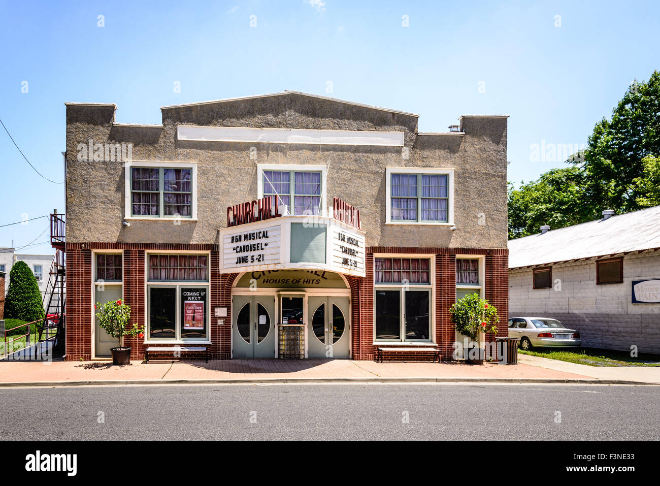 Churchill Theatre la costruzione di una comunità, 103 Walnut Street, Church Hill, Maryland Foto Stock