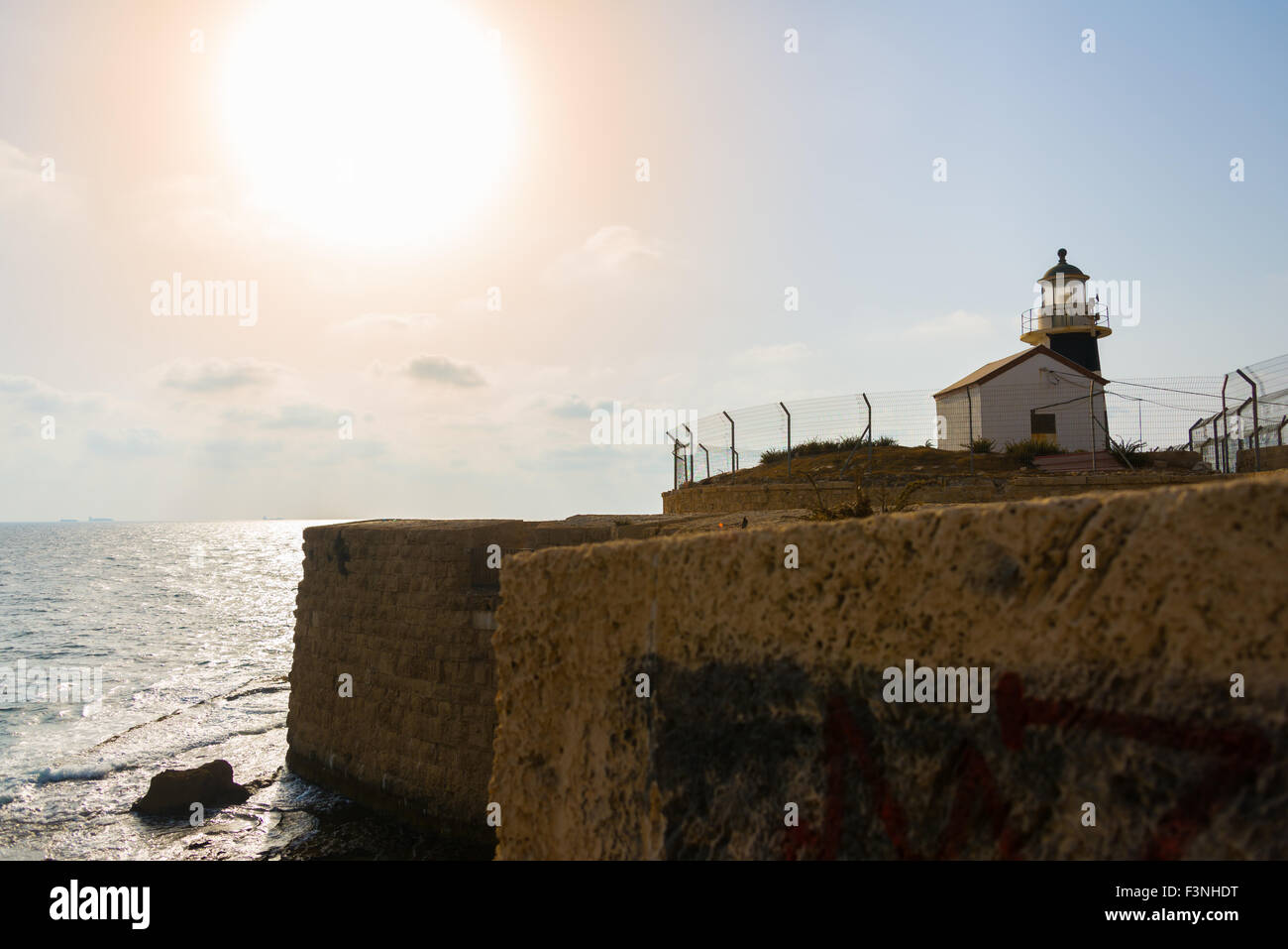 Akko a piedi, Israele Foto Stock