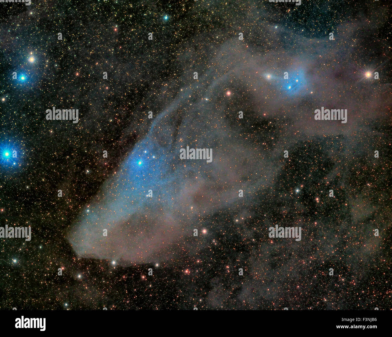 Blue Horse Head Nebula nella costellazione dello Scorpione Foto Stock