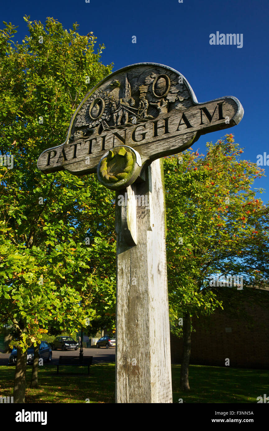 Villaggio Pattingham segno Pattingham South Staffordshire West Midlands England Regno Unito Foto Stock