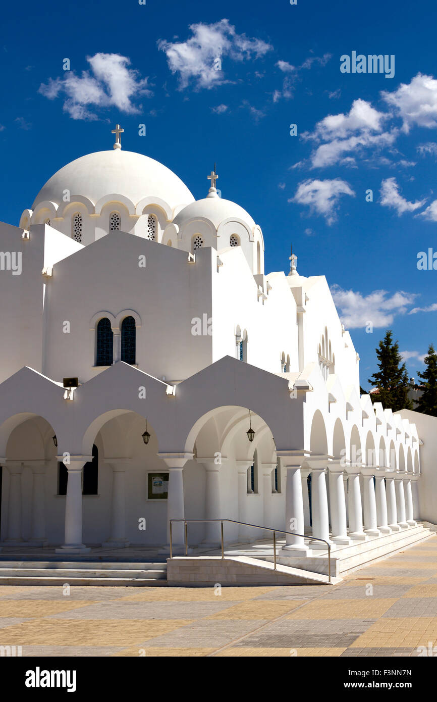 Una chiesa greco-ortodossa di Atene. Foto Stock