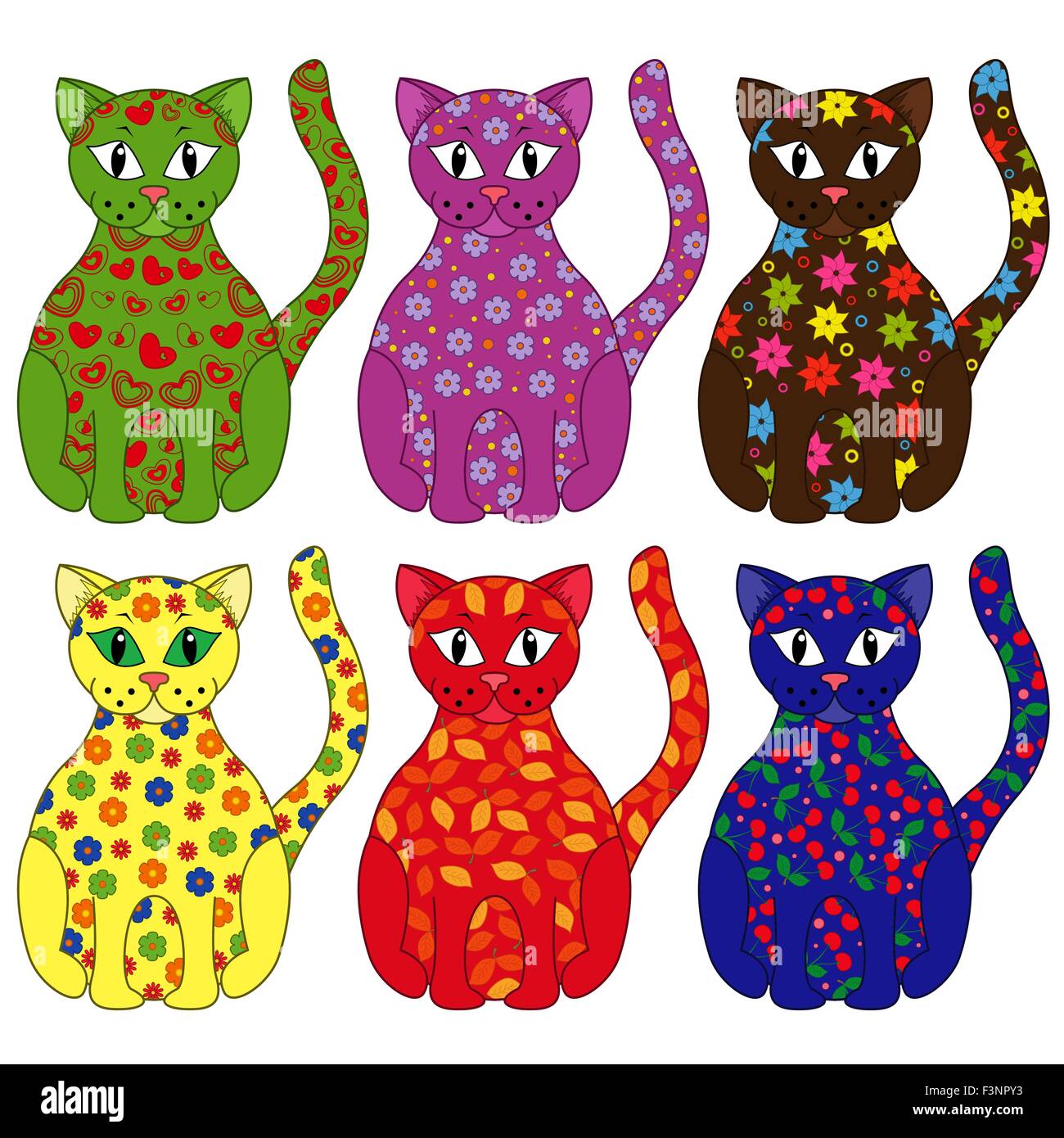Gatti stilizzati Immagini senza sfondo e Foto Stock ritagliate - Alamy