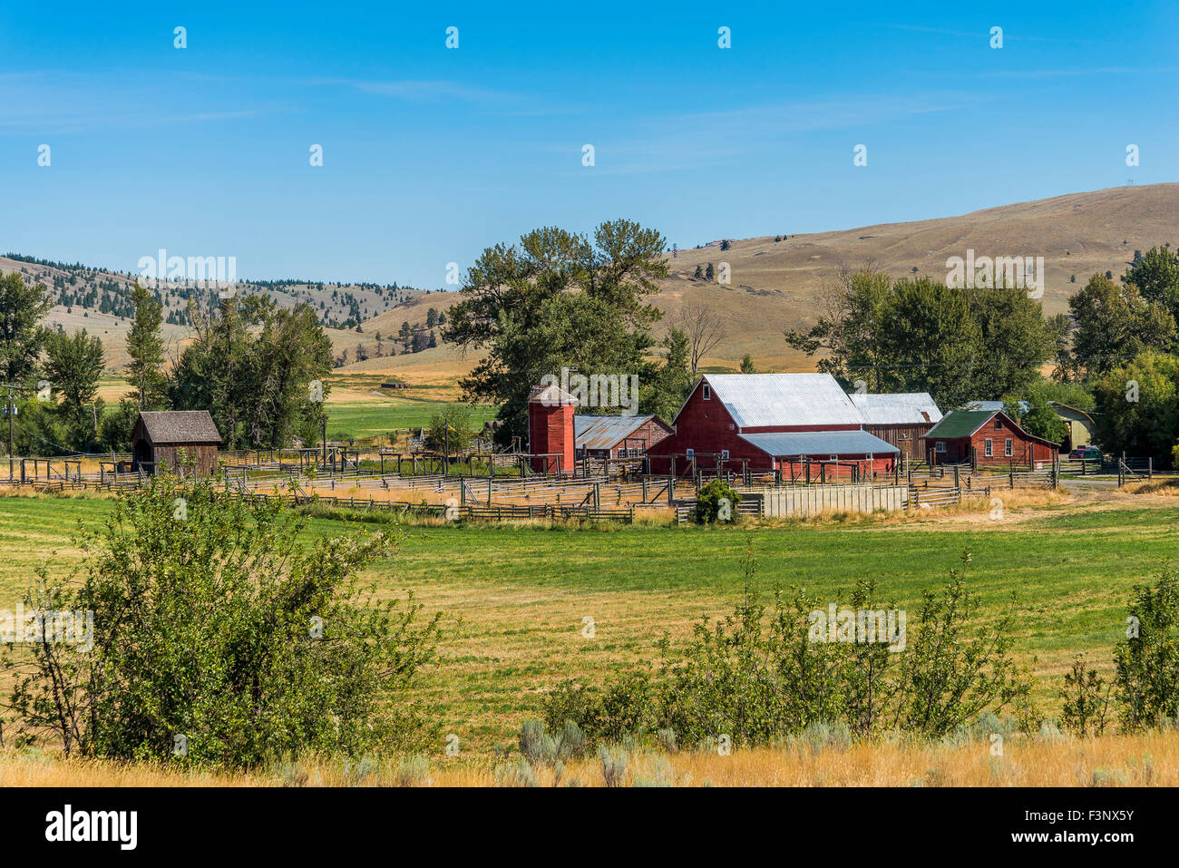 Agriturismo, Nicola Valley, British Columbia, Canada Foto Stock