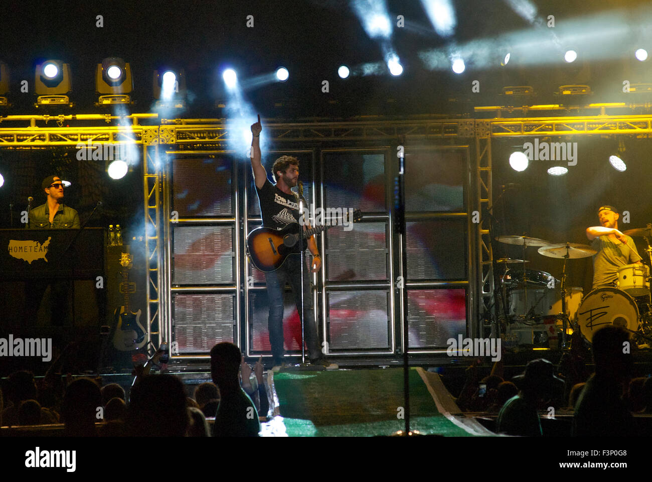 Manhattan Kansas 6-25-2015 Country Music star Thomas Rhett è l atto di chiusura stasera sul primo giorno del "Paese di potenziamento Stampede' a Manhattan Kansas Foto Stock
