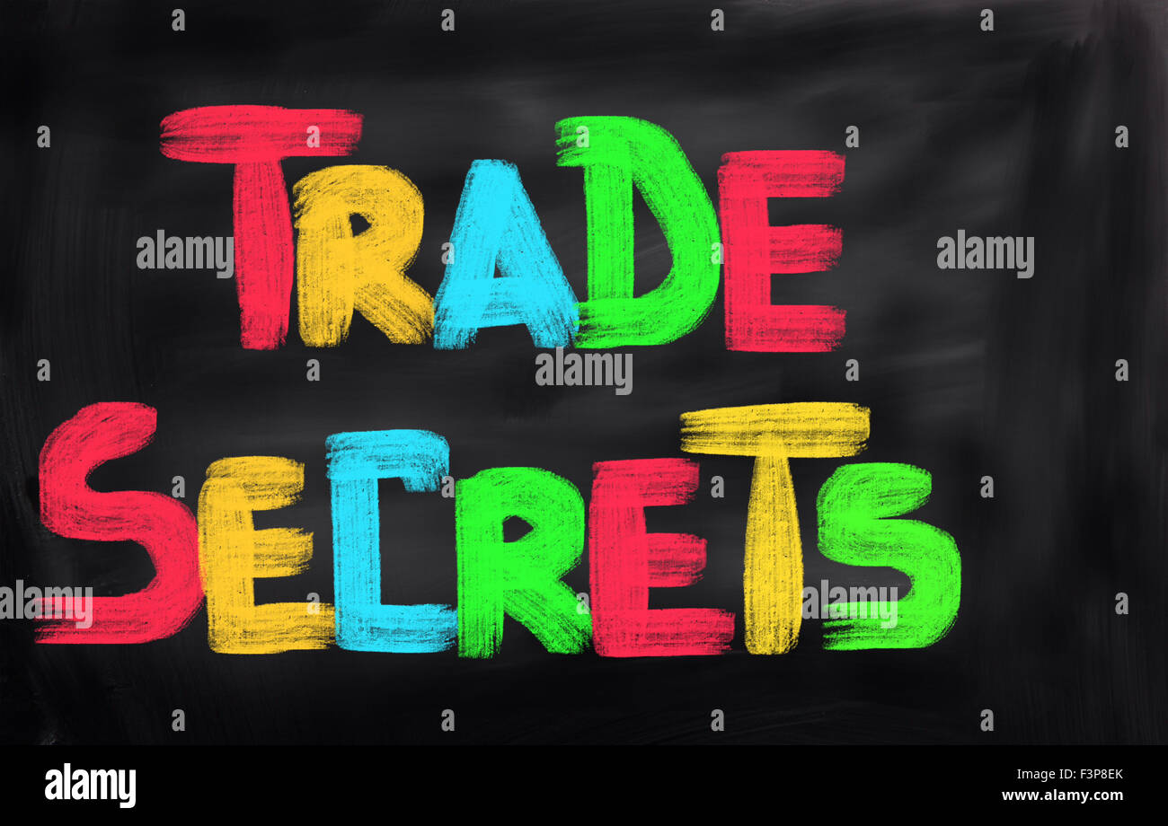 Segreti commerciali Nozione Foto Stock