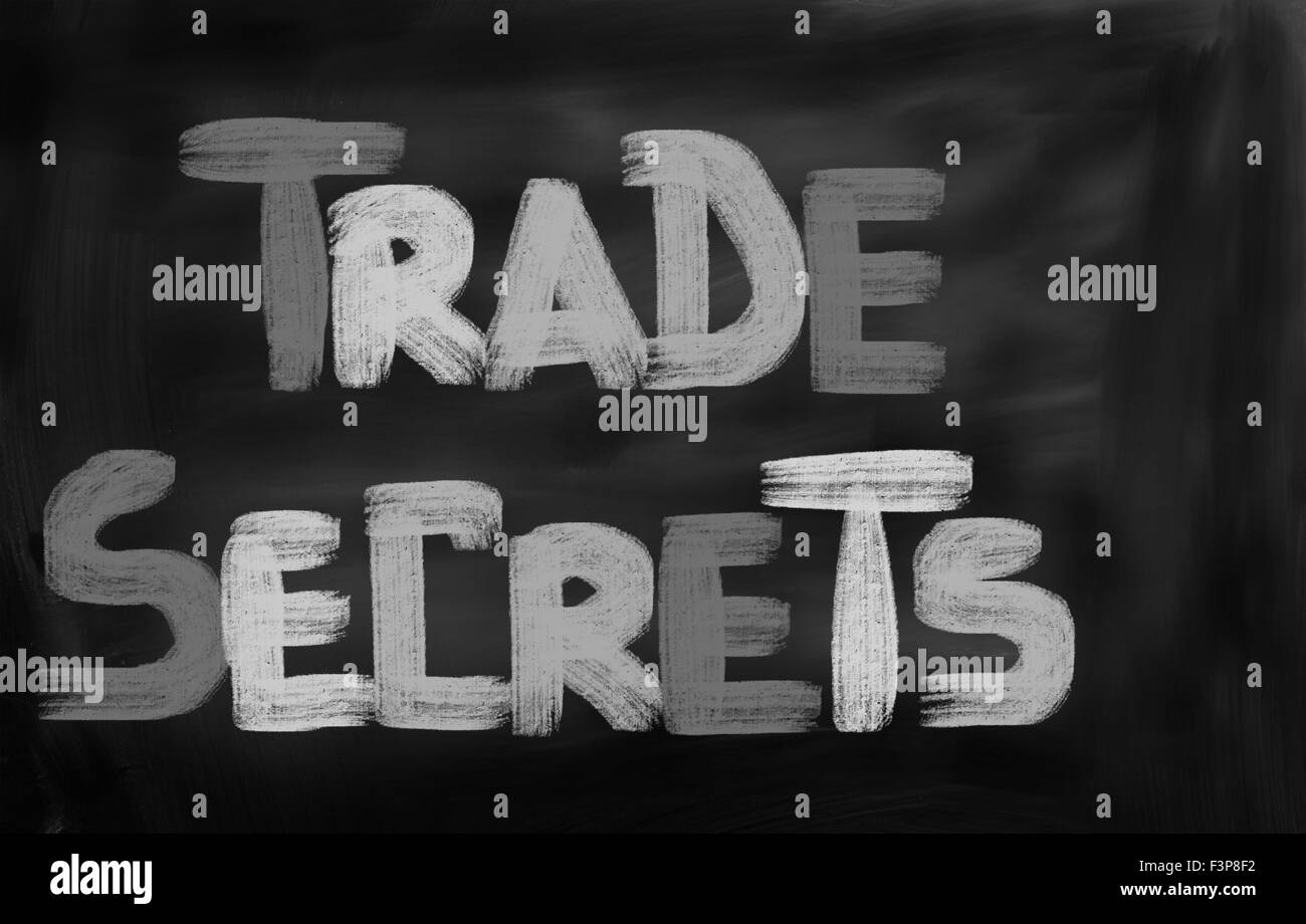 Segreti commerciali Nozione Foto Stock