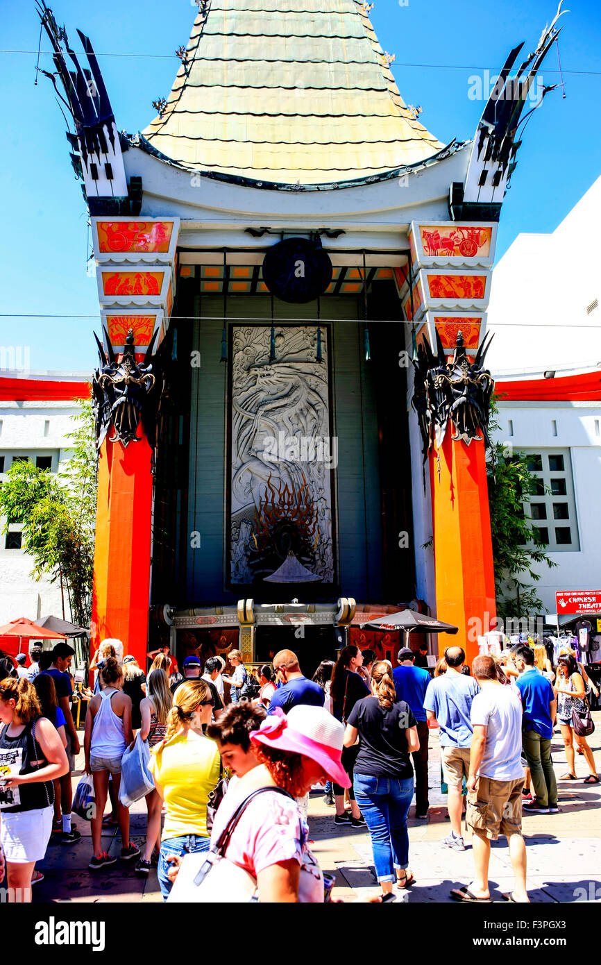 TCL Chinese Theatre è un palazzo del cinema sulla storica Hollywood Walk of Fame al 6925 Hollywood Boulevard in Hollywood, Californ Foto Stock