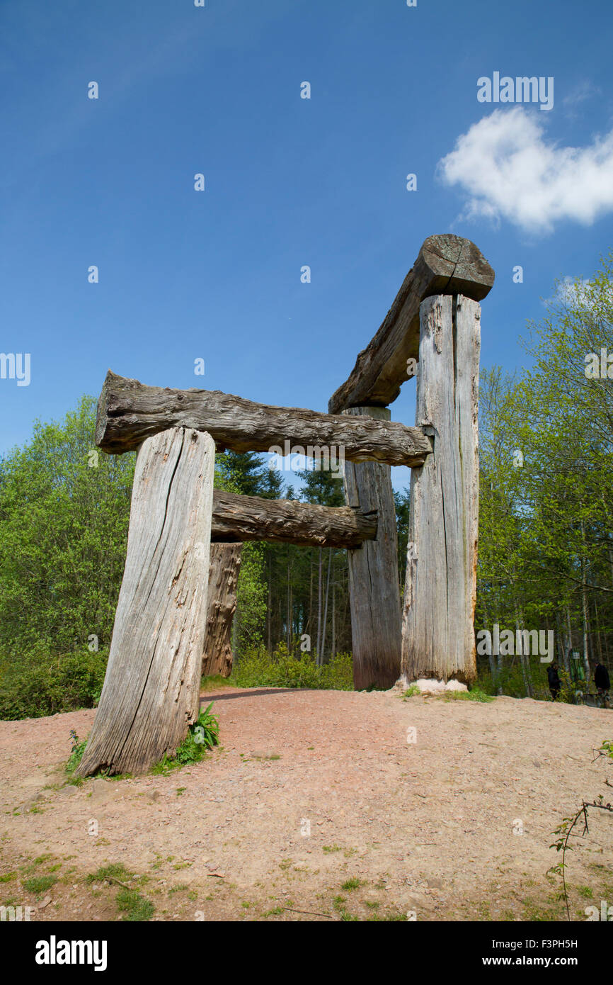 Grande poltrona; Sculpture Park Foresta di Dean; Regno Unito Foto Stock