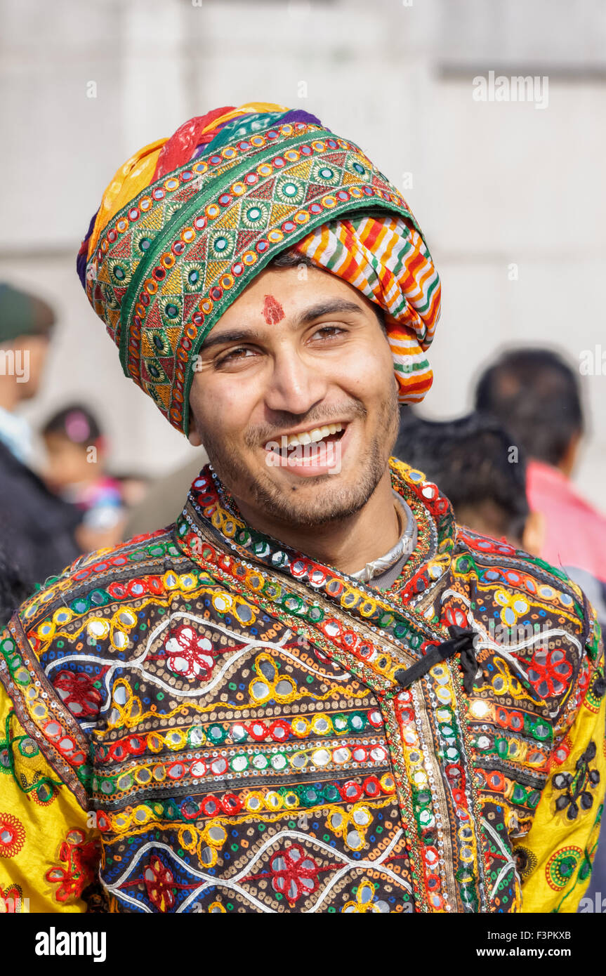 Celebrazioni Diwali a Trafalgar Square, Londra England Regno Unito Regno Unito Foto Stock