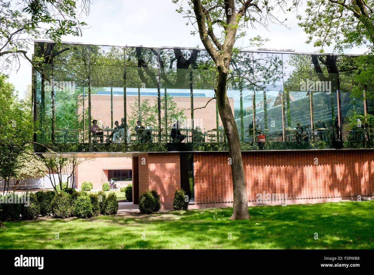 Cafe a Whitworth Art Gallery, Manchester, Regno Unito Foto Stock