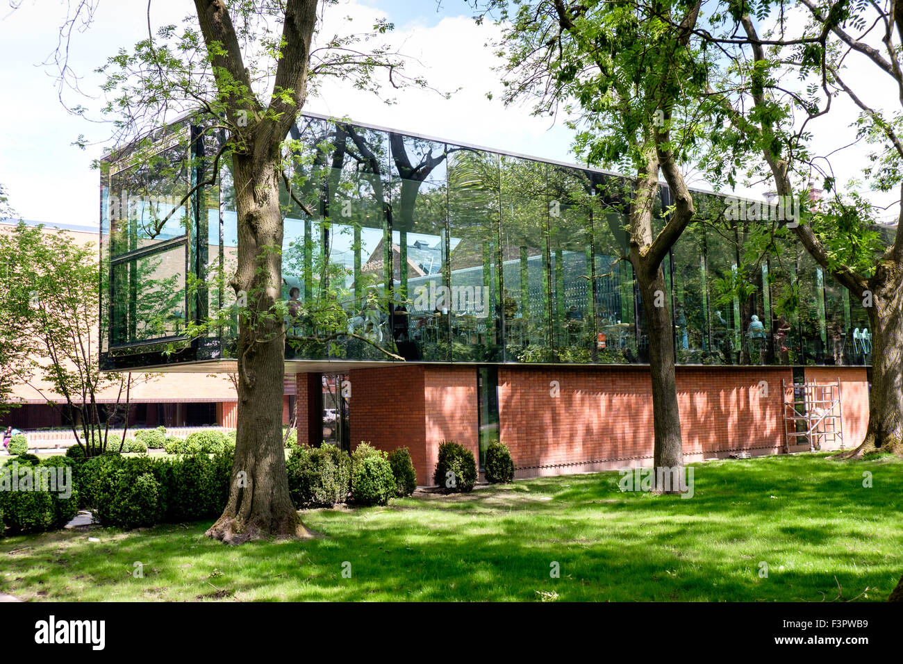 Cafe a Whitworth Art Gallery, Manchester, Regno Unito Foto Stock