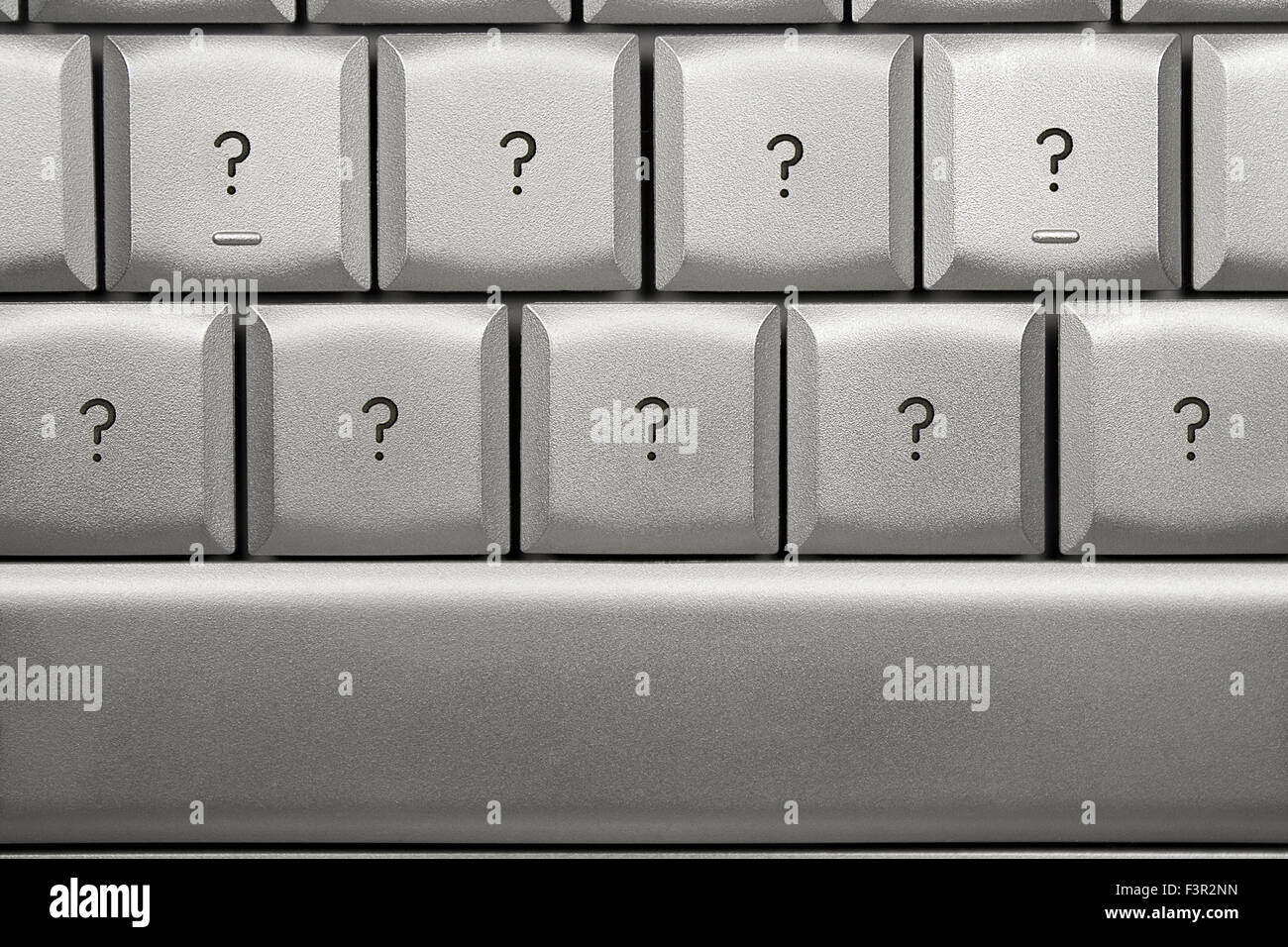 Punto interrogativo sulla tastiera del computer Foto stock - Alamy