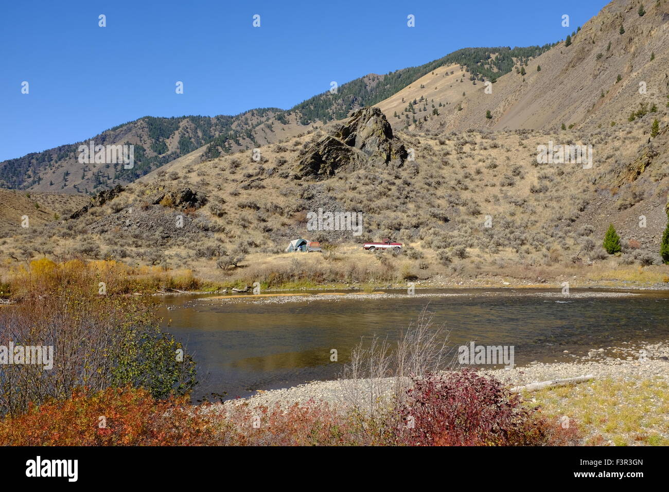 Salmon River in Idaho Foto Stock