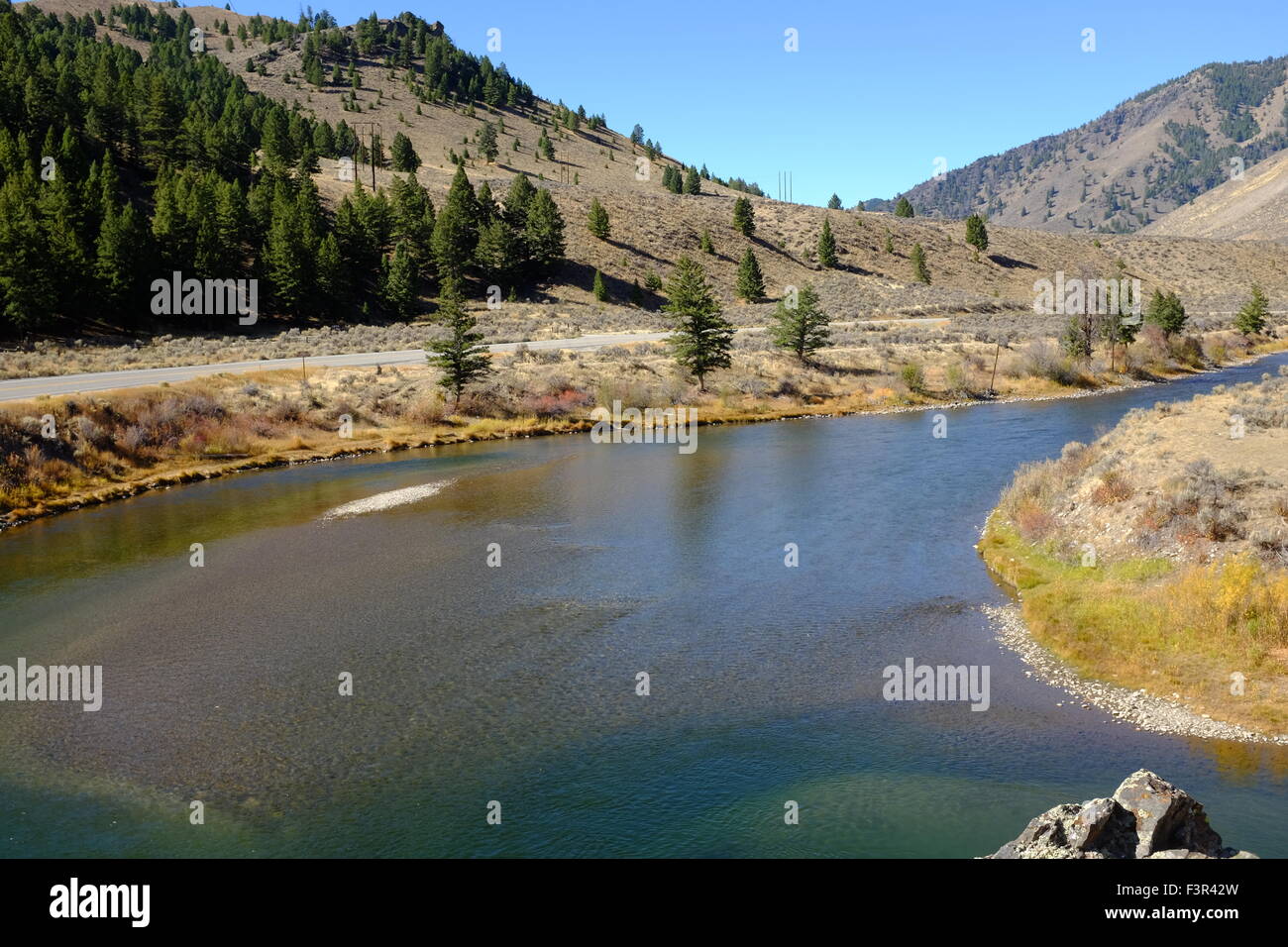 Salmon River in Idaho Foto Stock