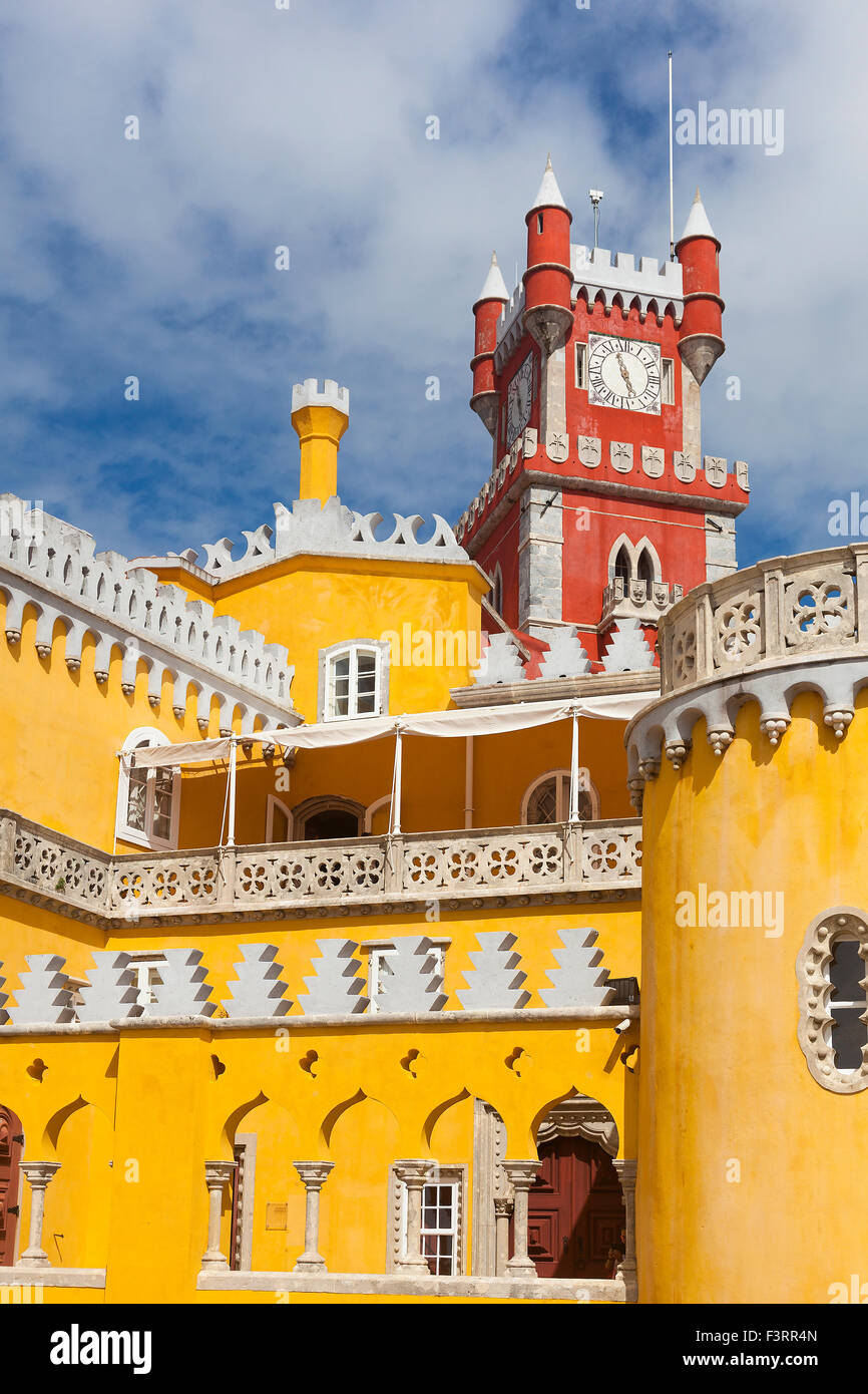 Pena il palazzo nazionale, Sintra, Portogallo Foto Stock