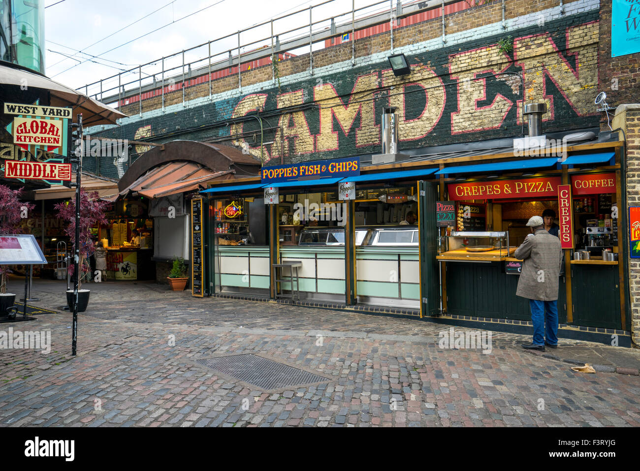 Camden Lock market segni Foto Stock
