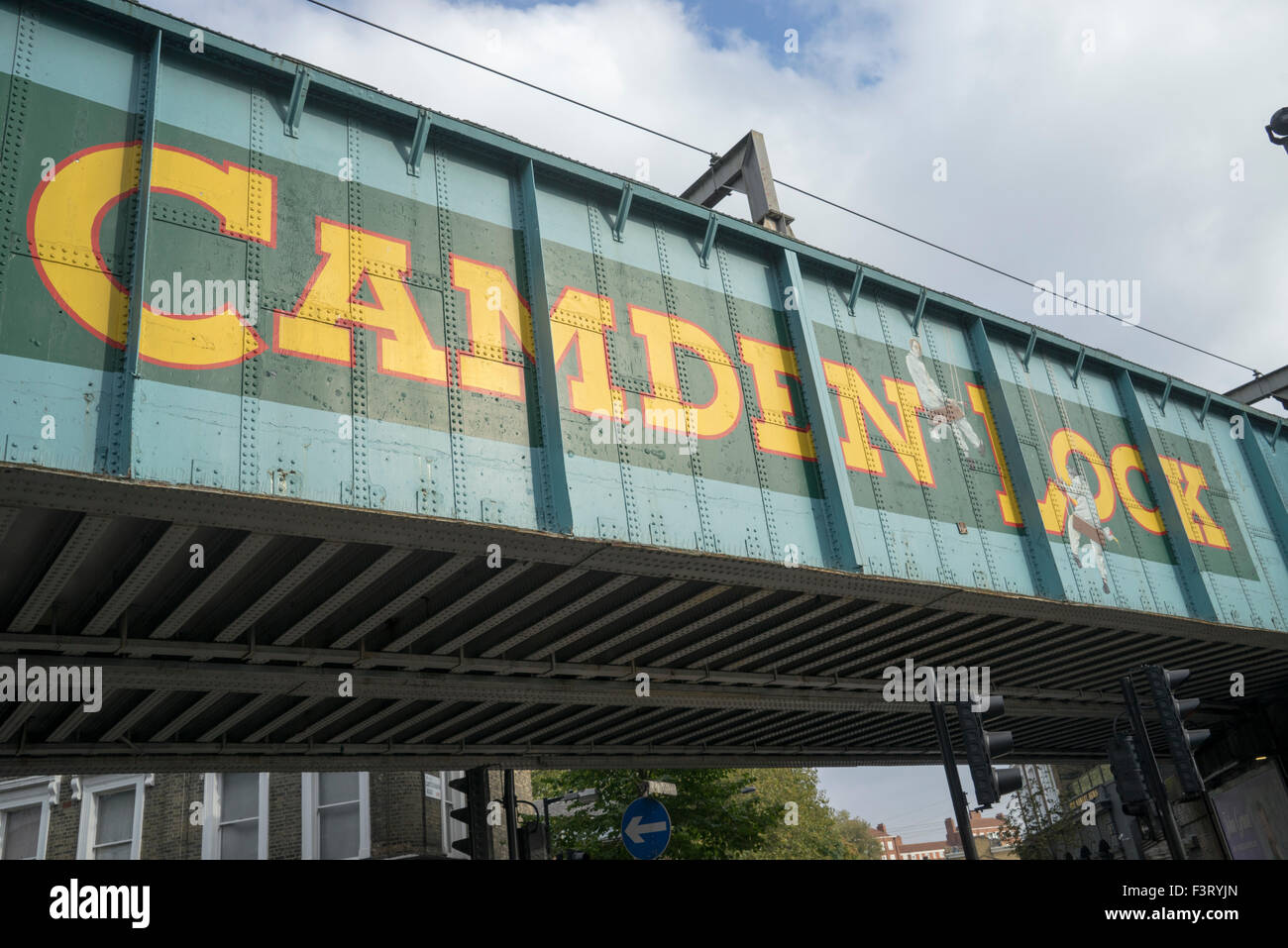 Camden Lock market segni Foto Stock