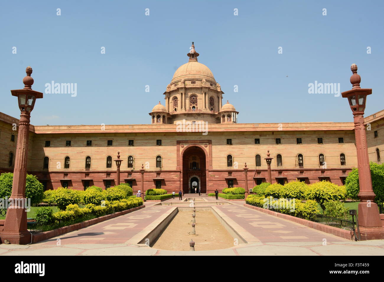 Segretariato indiano edificio Raisina Hill New Delhi Foto Stock