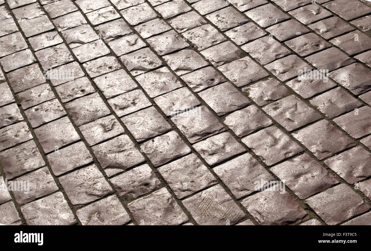 Sfondo astratto di vecchi cobblestone pavement Foto Stock