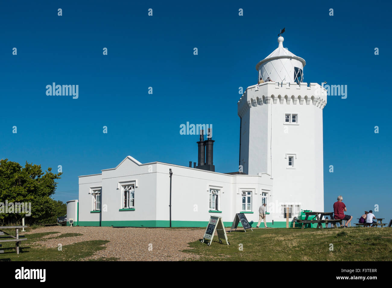 South Foreland Lighthouse National Trust Trinity House Dover Kent Foto Stock