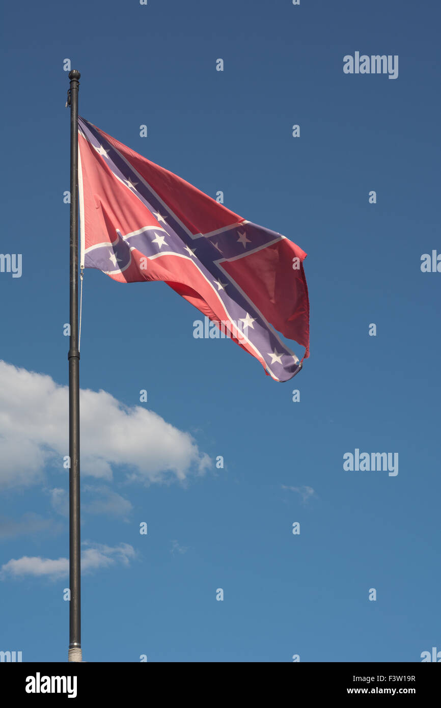 Bandiera confederate come simbolo della Guerra Civile Americana Foto Stock