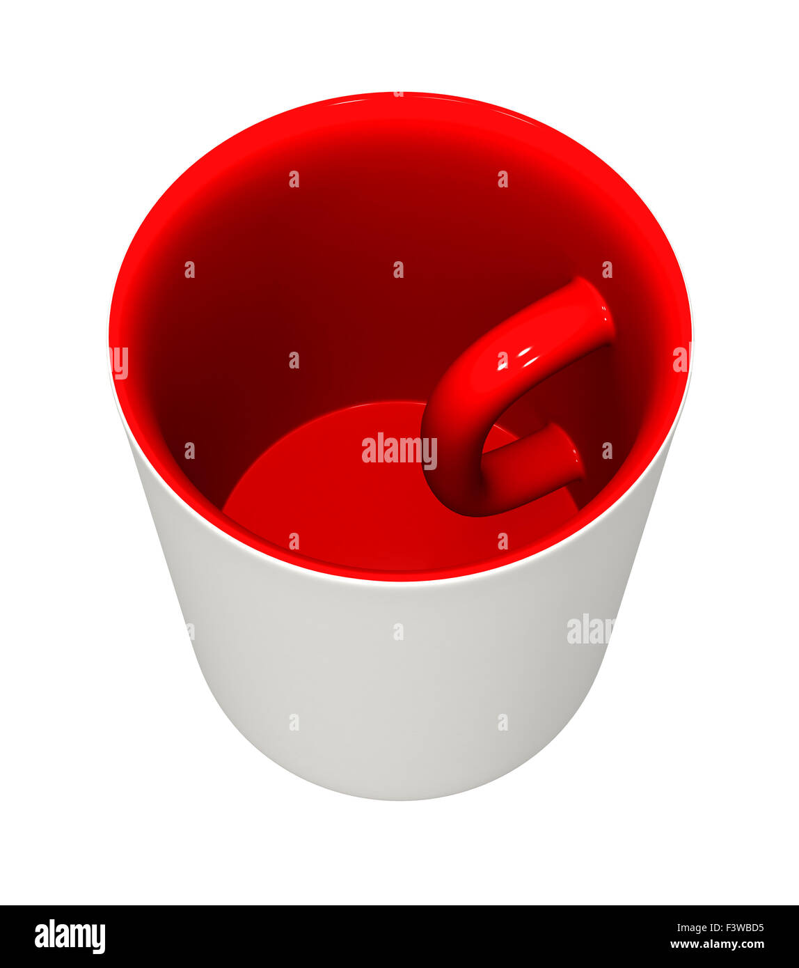 Boccale dentro e fuori Foto Stock