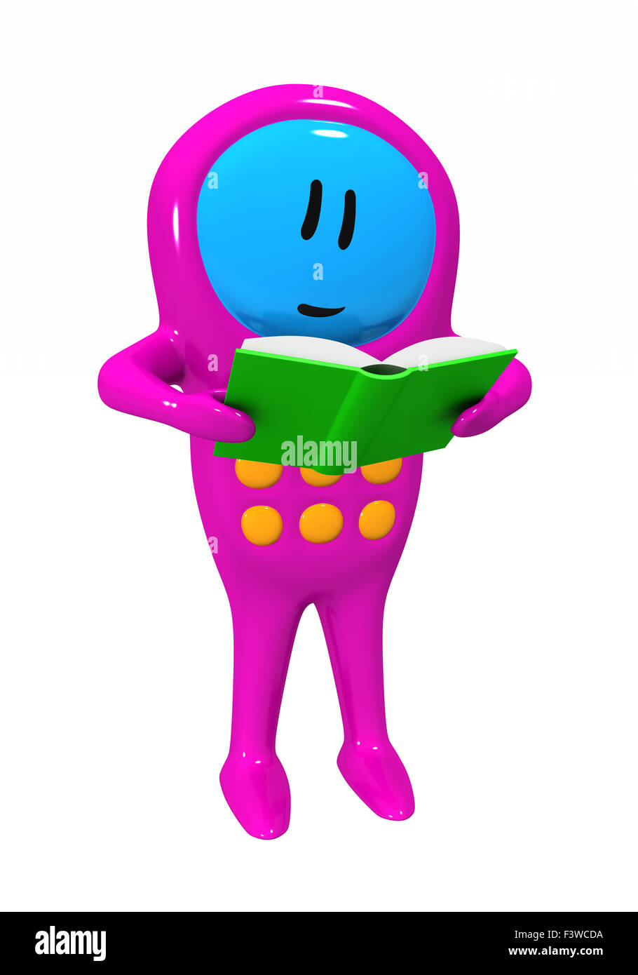 Telefono cellulare e prenota Foto Stock