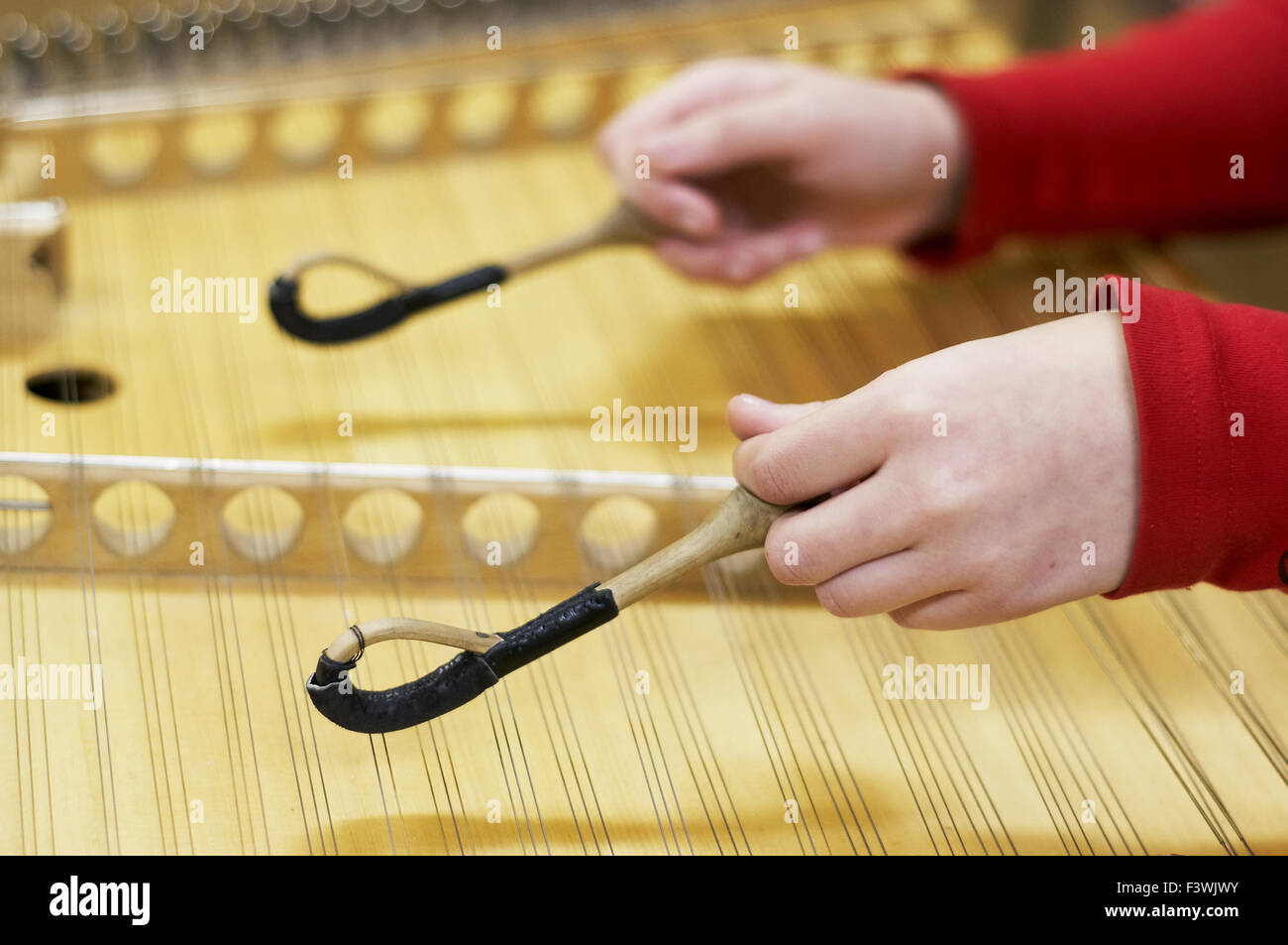 Dulcimer strumento musicale Foto Stock