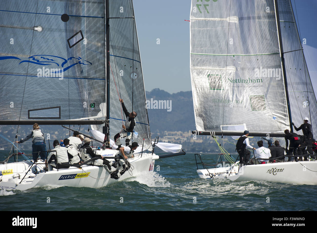 2010 Melges 32 del Campionato del Mondo di gara 7 Foto Stock